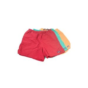 Patagonia Vibrant Shorts Trio - Red, Green, Orange